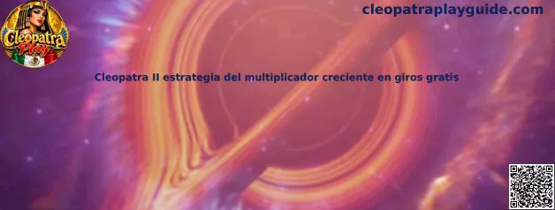 Ilustración temática de Cleopatra II y su mecánica de multiplicadores crecientes durante los giros gratis